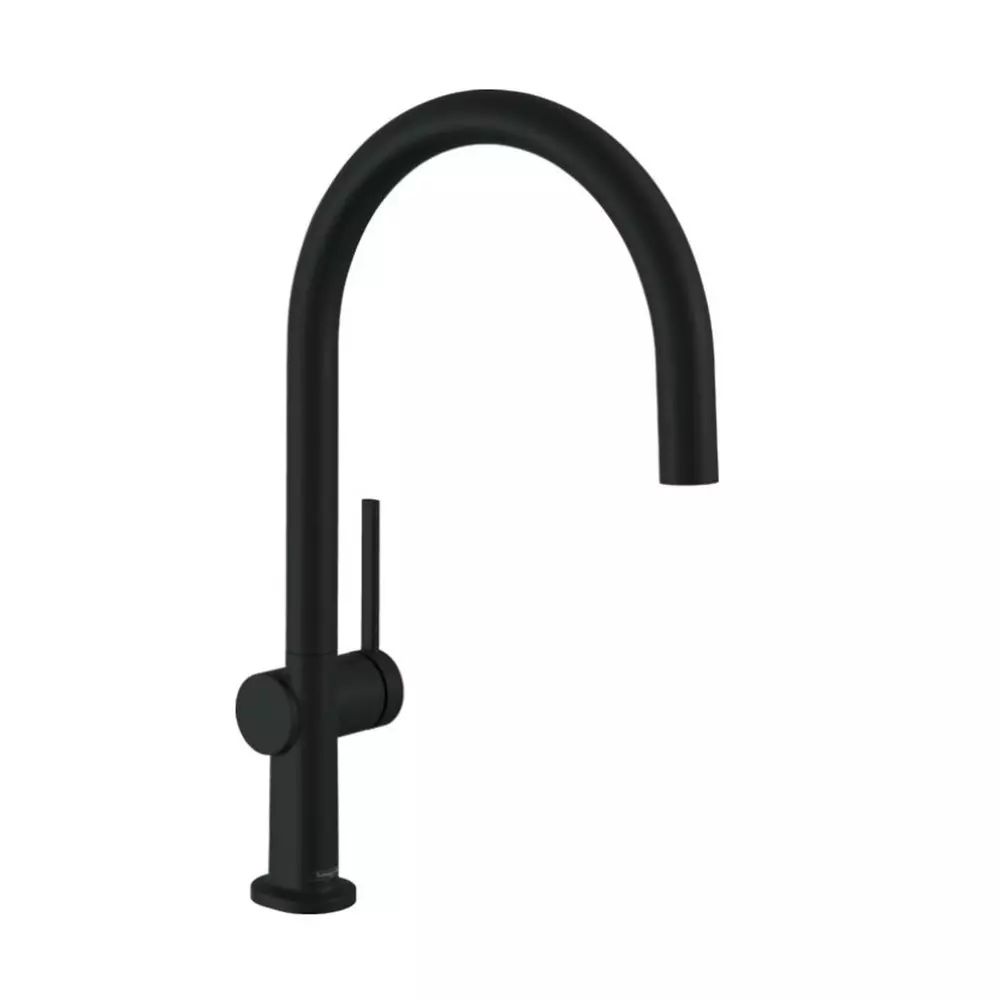 Baterie bucatarie monocomanda negru mat Hansgrohe Talis M54 220 Eco cu 1 jet