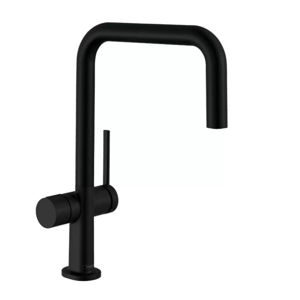 Baterie bucatarie monocomanda negru mat Hansgrohe Talis M54 U 220 cu 1 jet