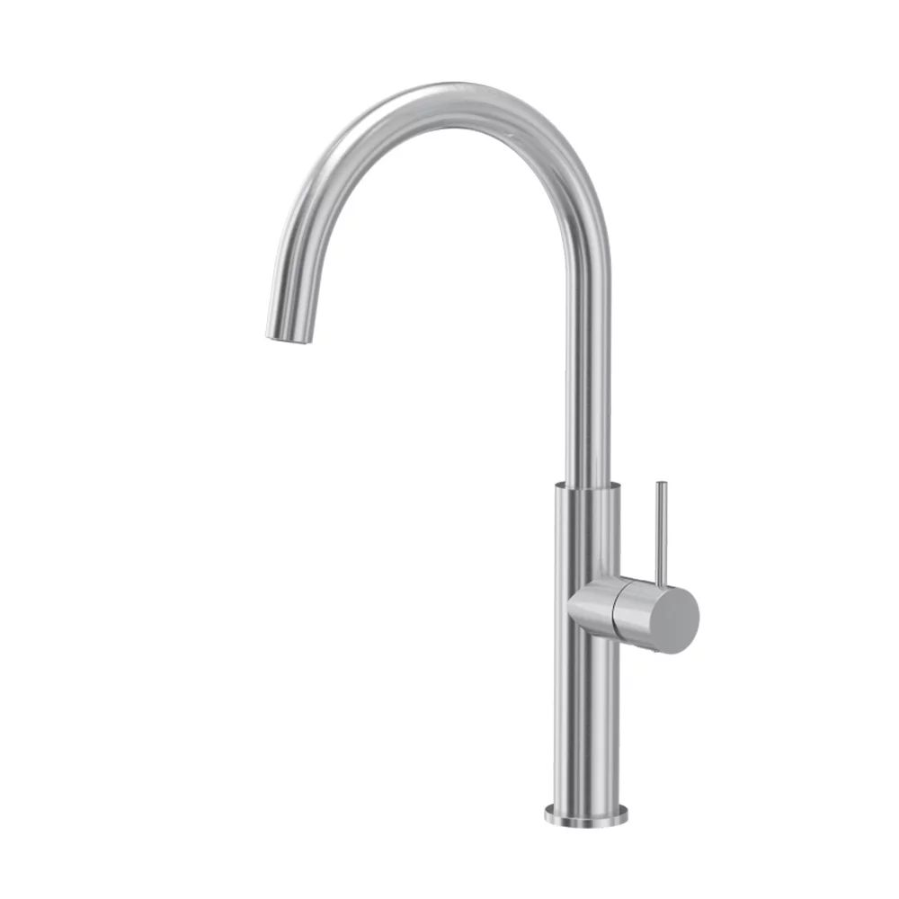 Baterie bucatarie monocomanda Quadron Valerie finisaj inox periat