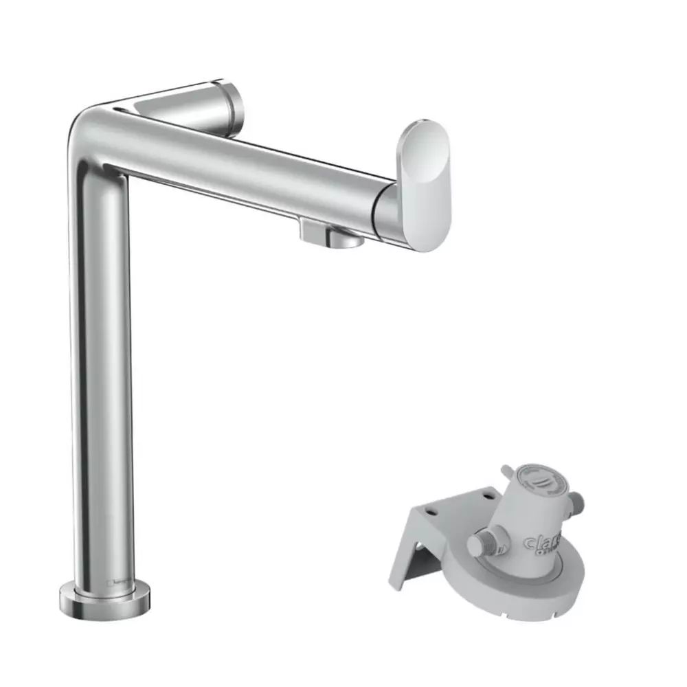 Baterie bucatarie monocomanda si sistem filtrare Hansgrohe Aquittura M91 240 cu 1 jet