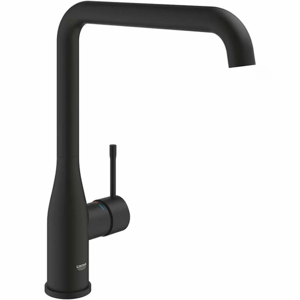 Baterie bucatarie negru mat Grohe Essence pipa pivotanta