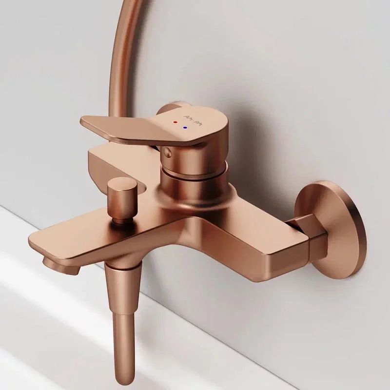 Baterie cada-dus AM.PM X-Joy monocomanda finisaj rose gold mat