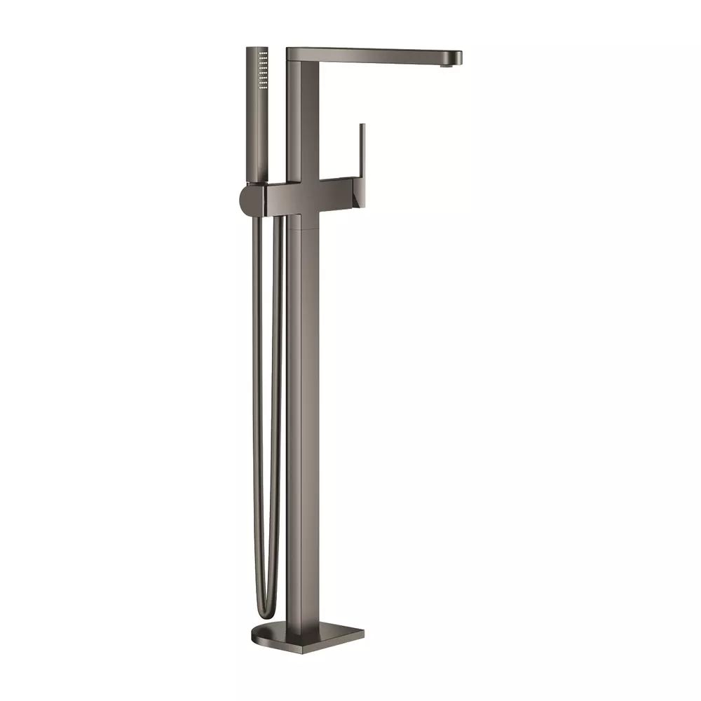 Baterie cada - dus freestanding Grohe Plus antracit periat Hard Graphite