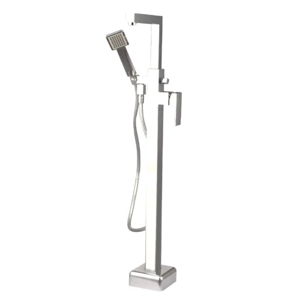 Baterie cada - dus freestanding Inter Ceramic crom lucios cu set de dus