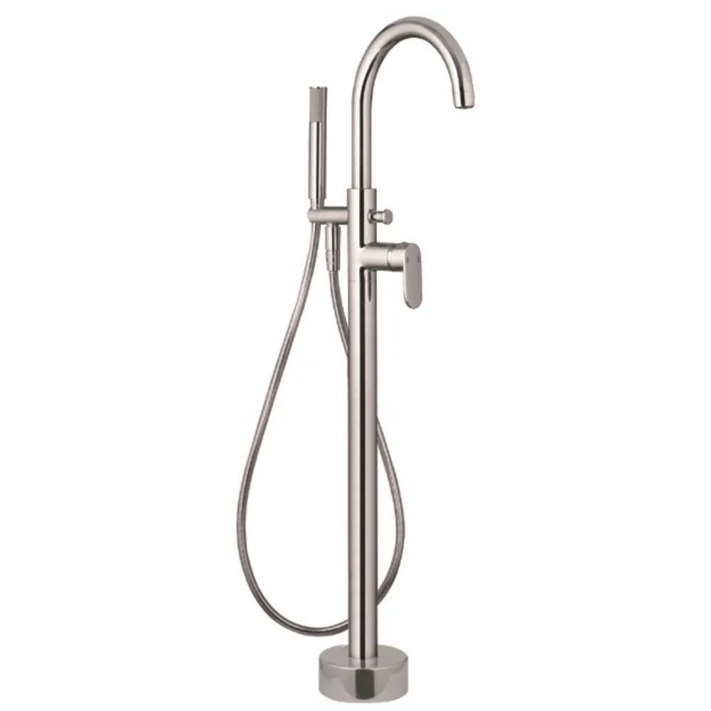 Baterie cada - dus freestanding Inter Ceramic finisaj crom cu set de dus