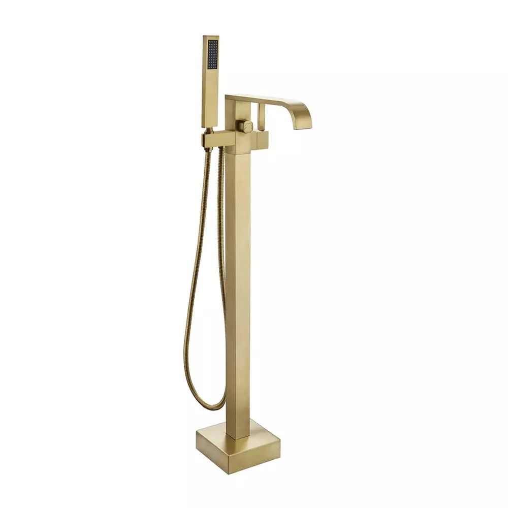 Baterie cada - dus freestanding Rea Carat auriu periat