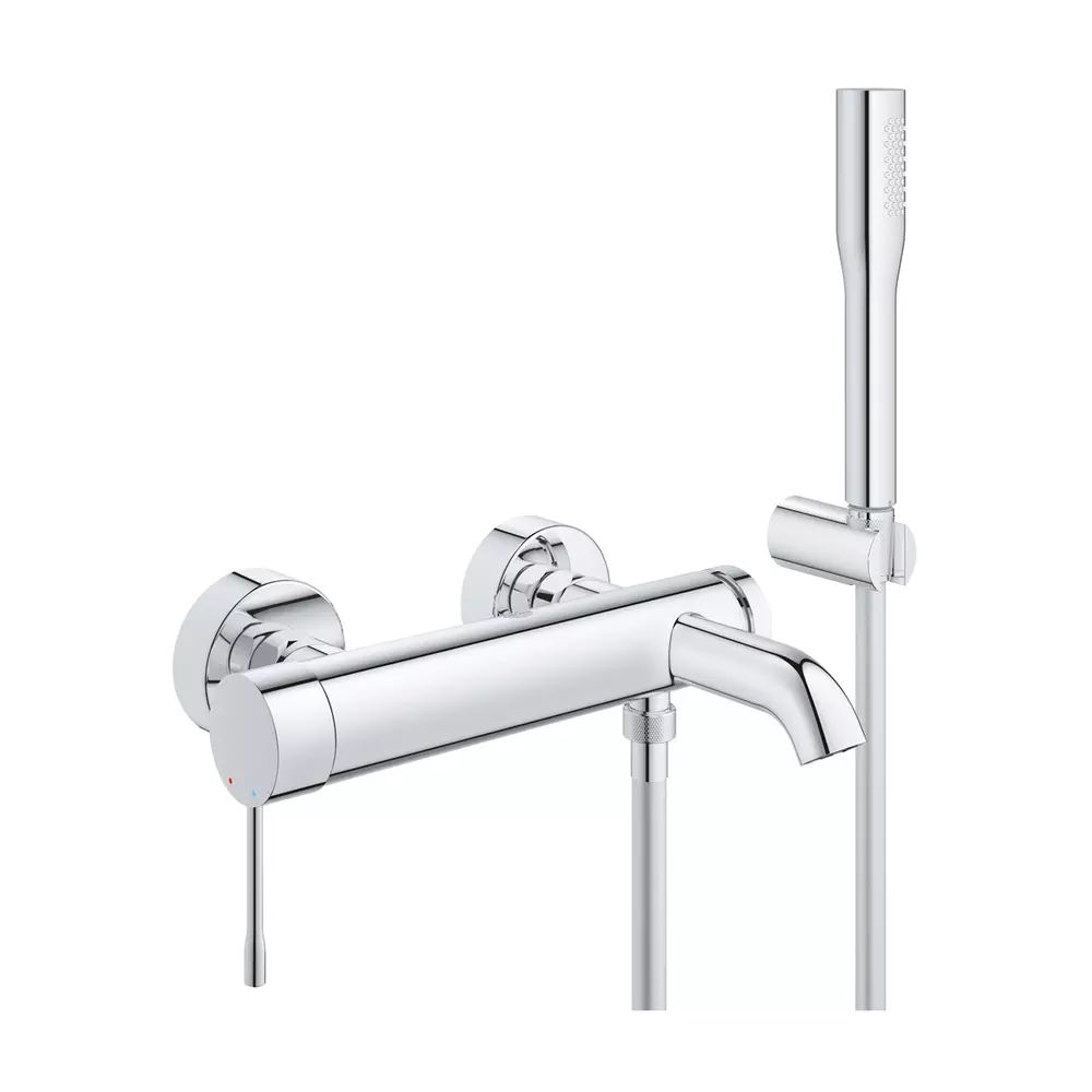 Baterie cada - dus Grohe Essence monocomanda crom lucios cu set de dus