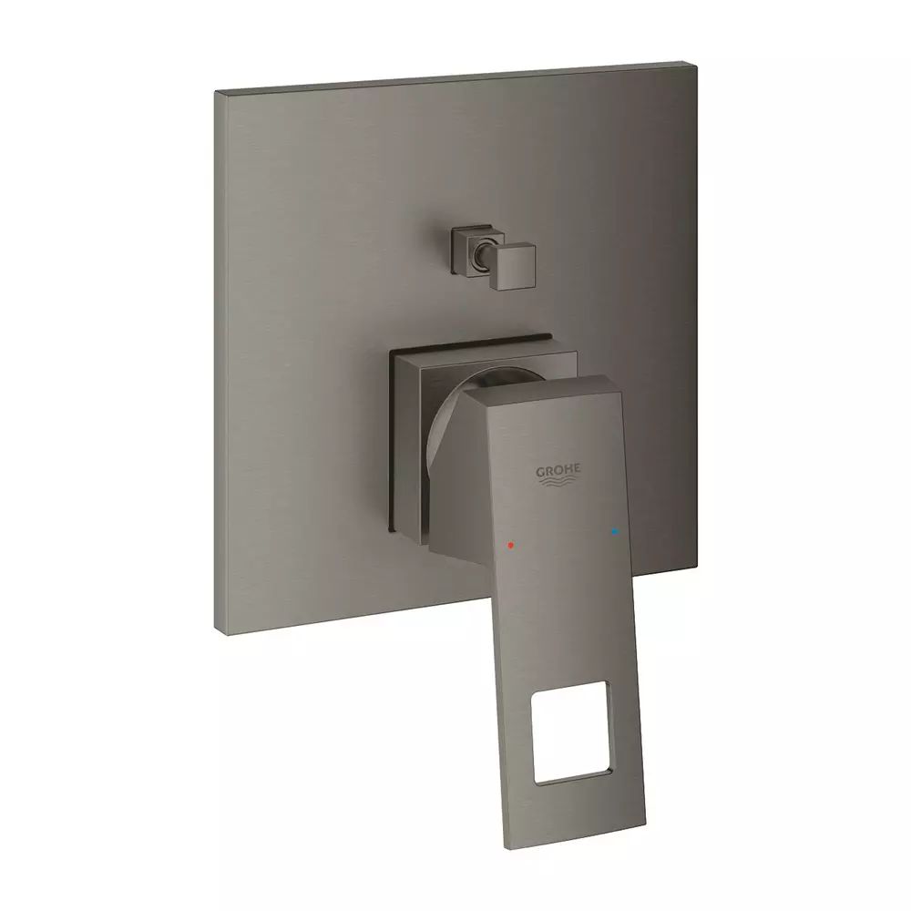 Baterie cada - dus incastrata Eurocube 2 iesiri antracit periat Hard Graphite fara corp ingropat