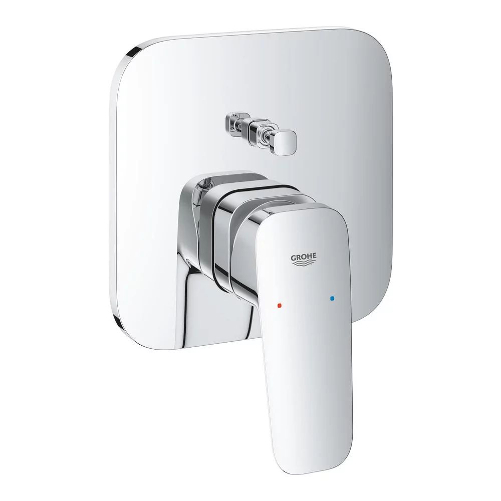 Baterie cada-dus incastrata Grohe Cubeo crom lucios fara corp ingropat