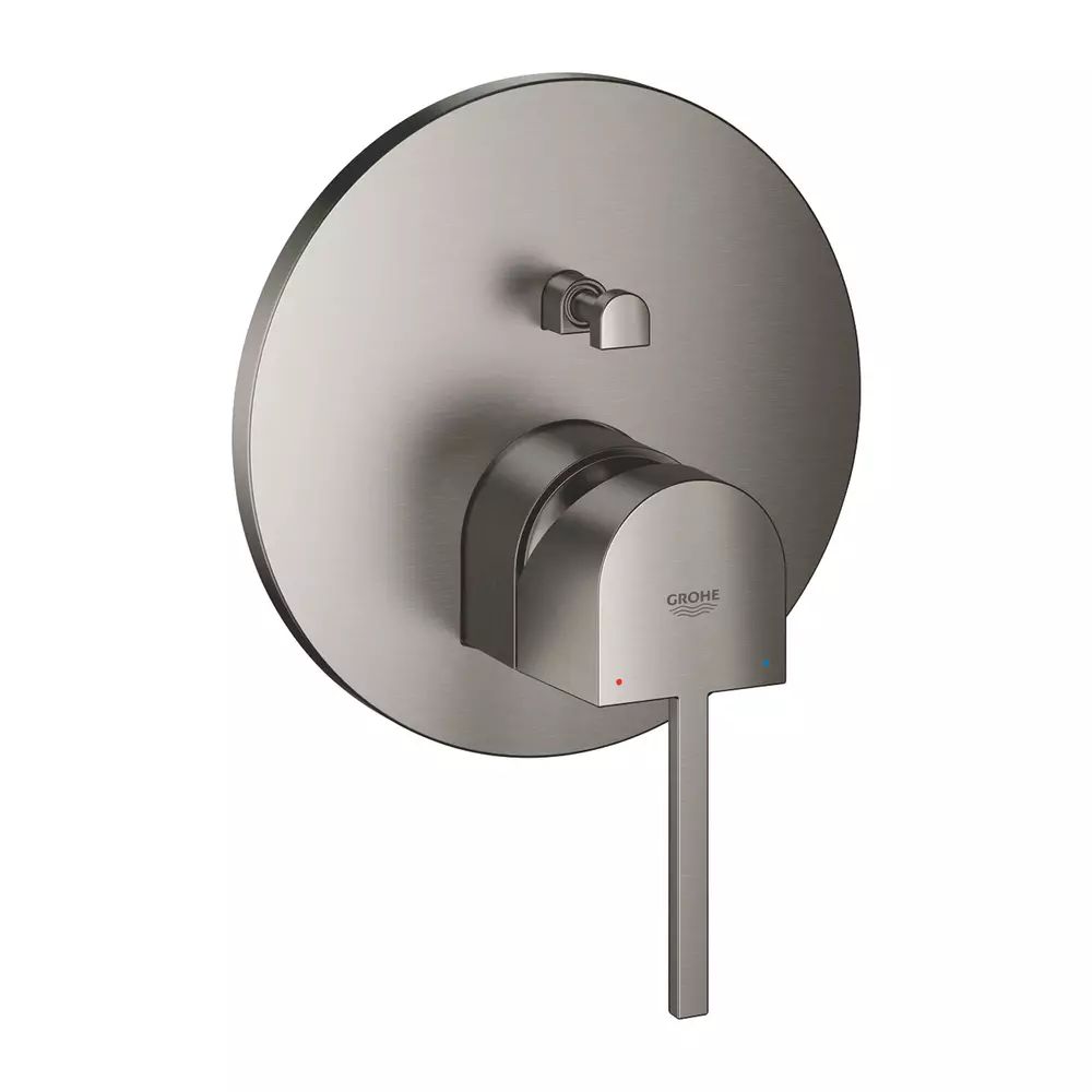 Baterie cada - dus incastrata Grohe Plus antracit periat Hard Graphite fara corp ingropat