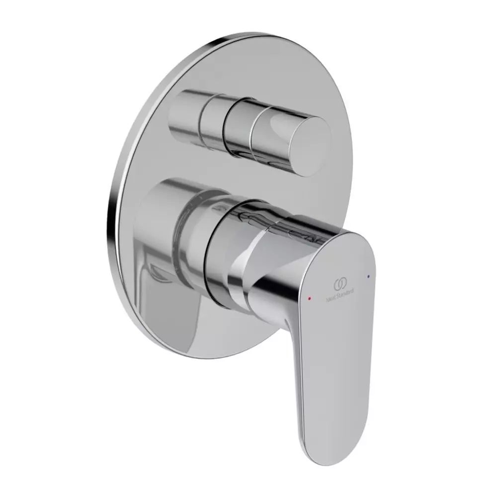 Baterie cada - dus incastrata Ideal Standard Cerafine O crom lucios cu corp ingropat