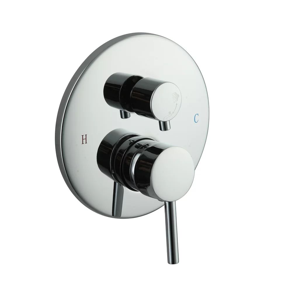 Baterie cada-dus incastrata Inter Ceramic cu corp ingropat