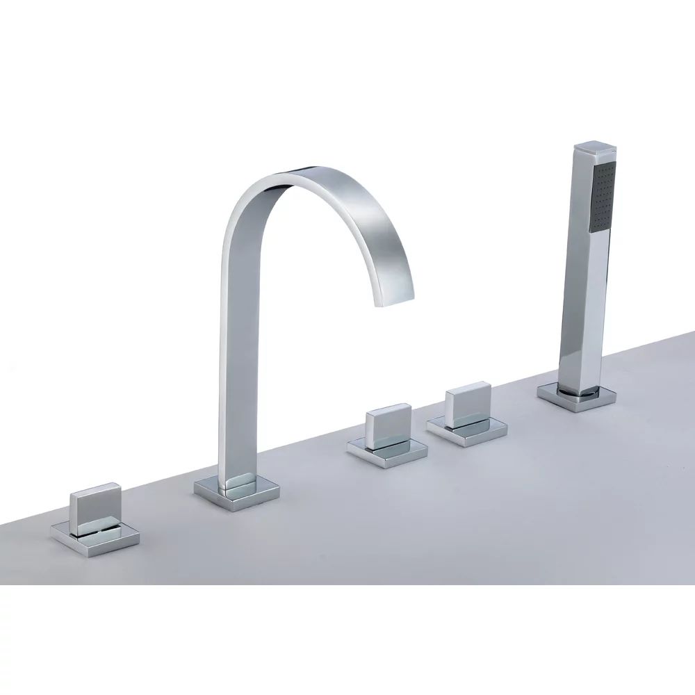 Baterie cada-dus Inter Ceramic dubla comanda crom cu set de dus