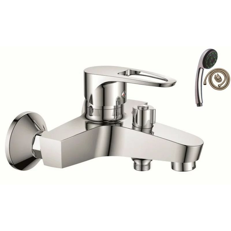 Baterie cada-dus Inter Ceramic Runde monocomanda crom lucios cu set de dus