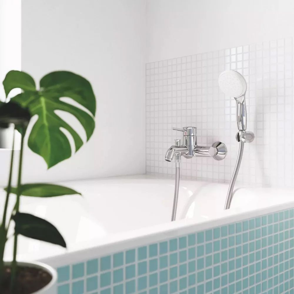 Baterie cada-dus monocomanda Grohe Start Classic crom lucios