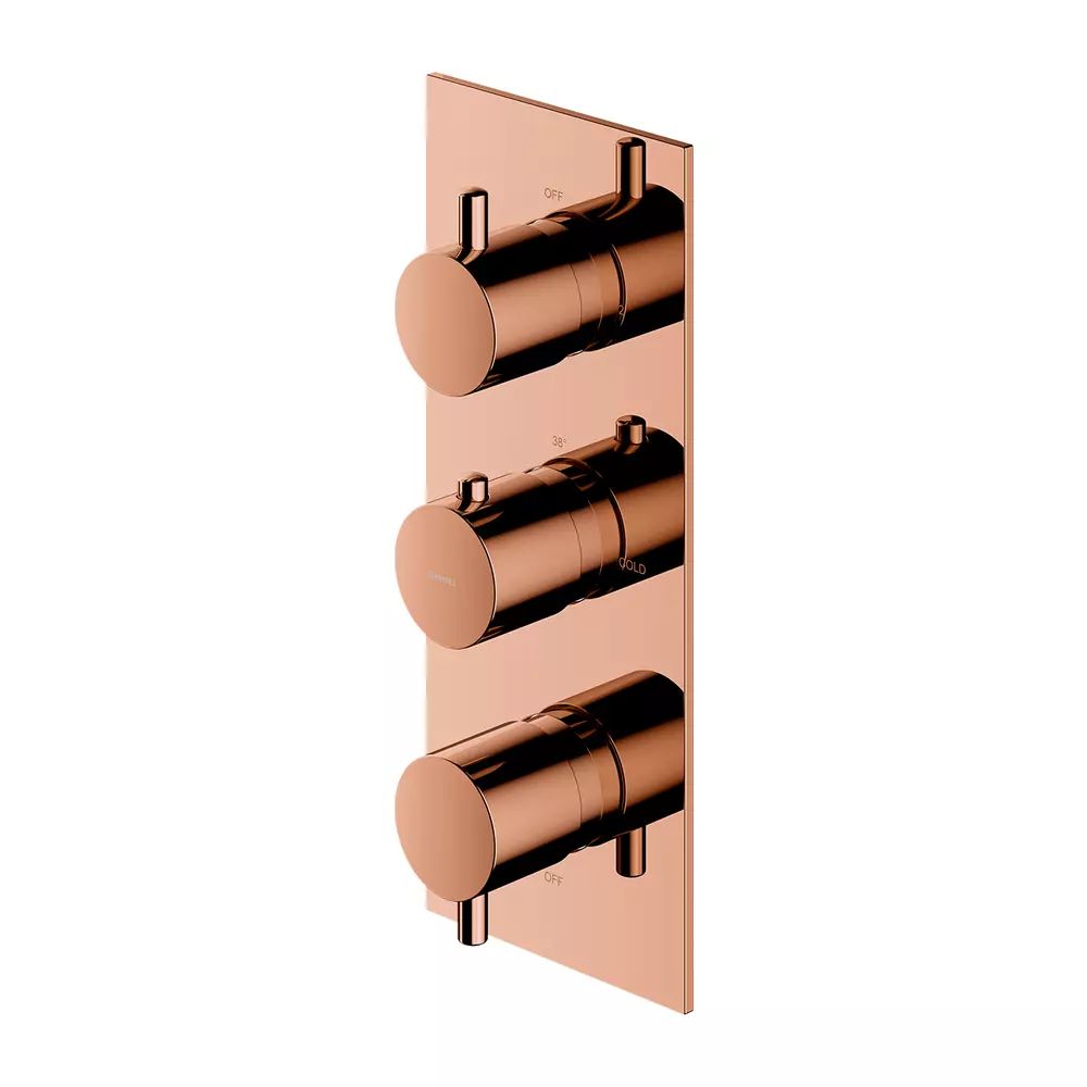 Baterie cada termostatata incastrata cu 3 elemente cupru Omnires Y fara corp ingropat