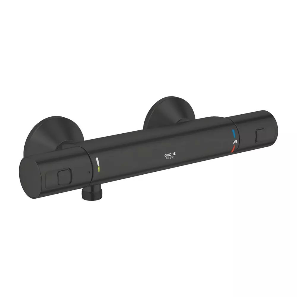 Baterie dus Grohe Precision Start termostatata negru mat