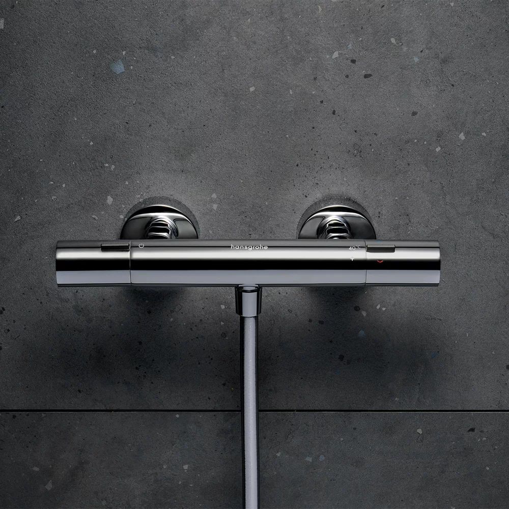 Baterie dus Hansgrohe Ecostat Fine termostatata crom lucios