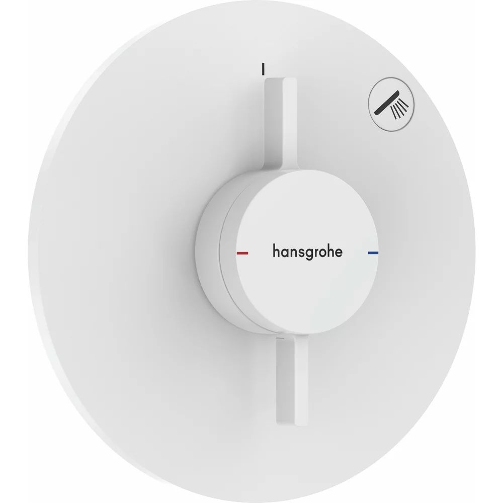 Baterie dus incastrata alb mat Hansgrohe DuoTurn S 1 functie