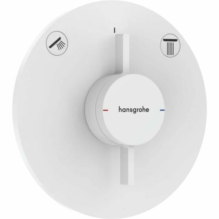 Baterie dus incastrata alb mat Hansgrohe DuoTurn S 2 functii