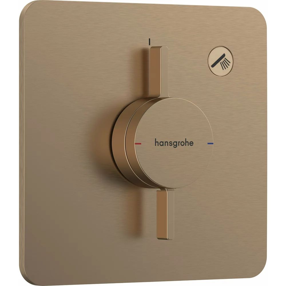 Baterie dus incastrata bronz periat Hansgrohe DuoTurn Q 1 functie