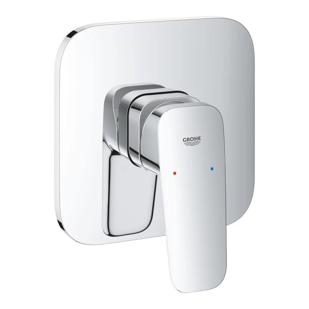 Baterie dus incastrata Grohe Cubeo crom lucios fara corp ingropat