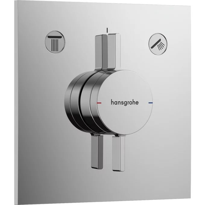 Baterie dus incastrata Hansgrohe DuoTurn E 2 functii