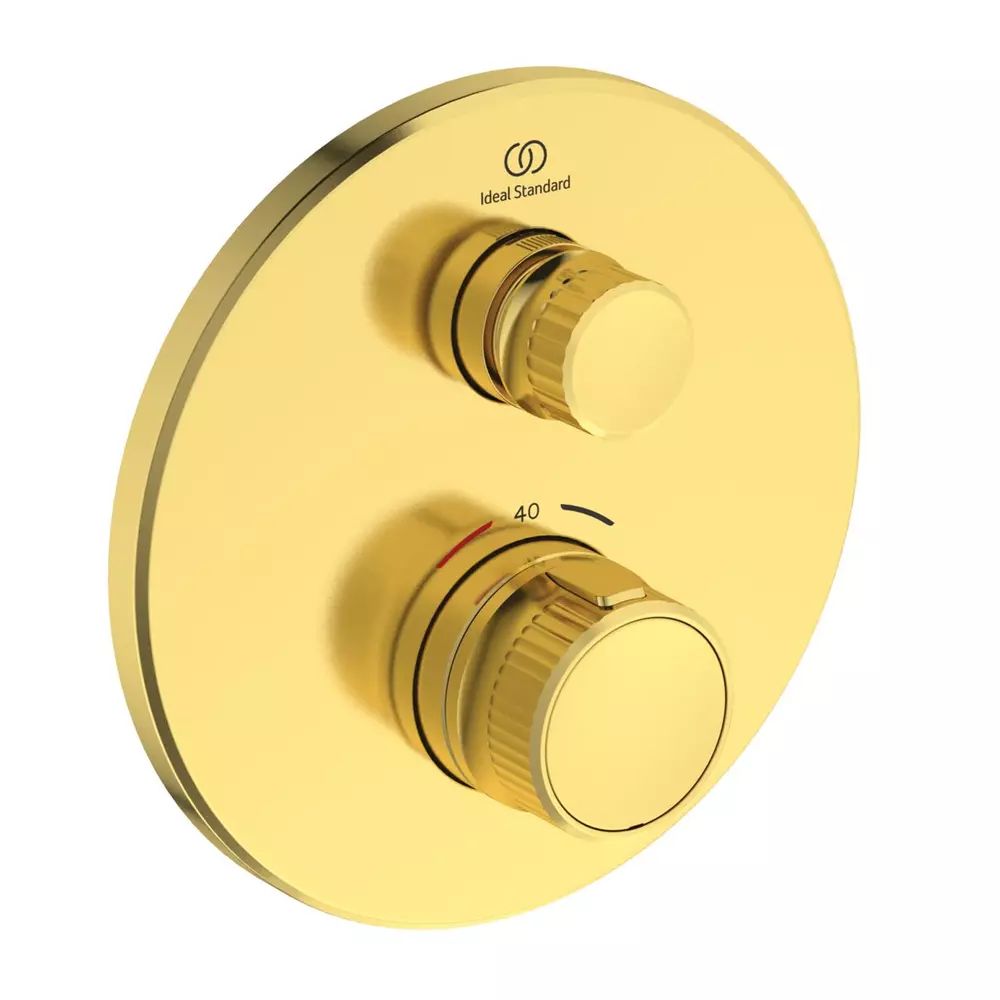 Baterie dus incastrata Ideal Standard Ceratherm Navigo auriu periat fara corp ingropat