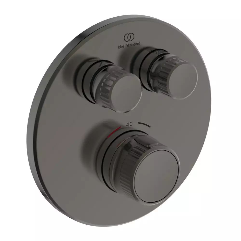 Baterie dus incastrata Ideal Standard Ceratherm Navigo fara corp ingropat gri Magnetic Grey