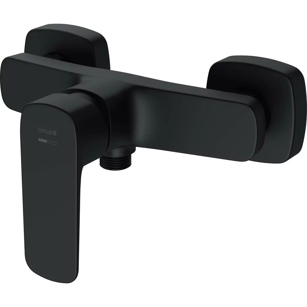 Baterie dus monocomanda negru mat Cersanit Larga