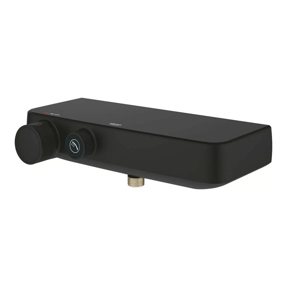 Baterie dus negru mat Grohe Grohtherm SmartControl