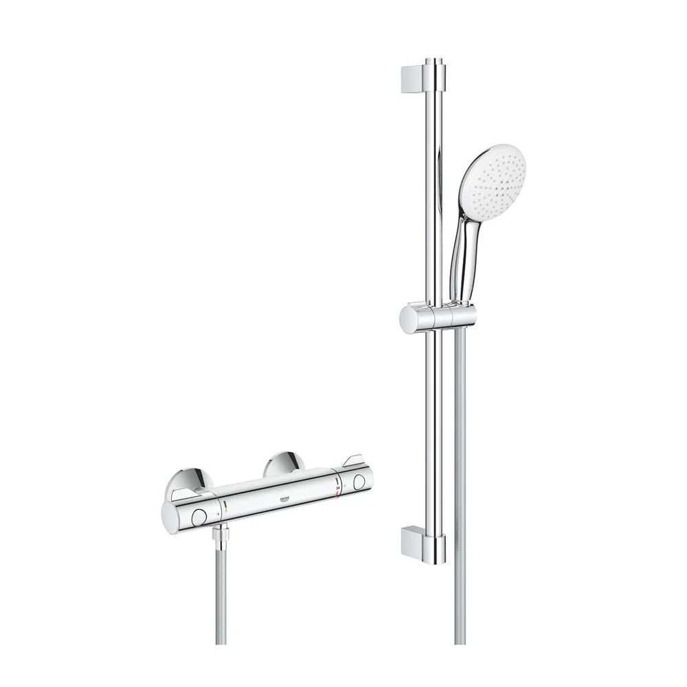 Baterie dus termostatata Grohe Grohtherm 800 crom lucios cu set de dus