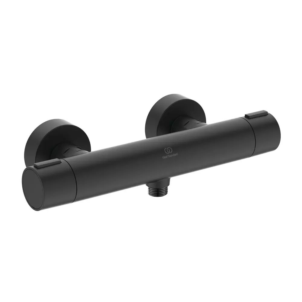 Baterie dus termostatata din aluminiu Ideal Standard Alu+ negru mat