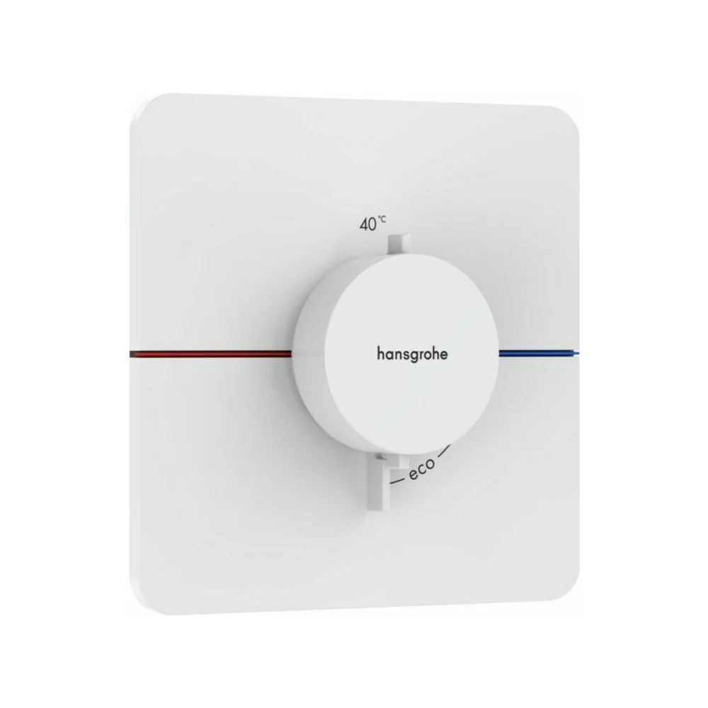 Baterie dus termostatata incastrata alb mat Hansgrohe ShowerSelect Comfort Q