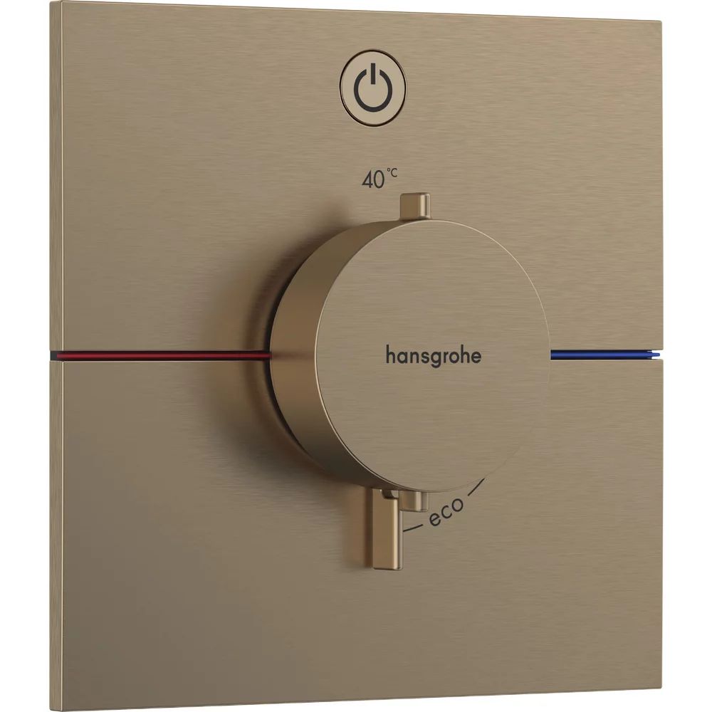 Baterie dus termostatata incastrata bronz periat Hansgrohe ShowerSelect Comfort E 1 functie