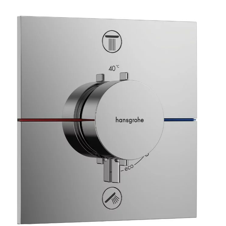 Baterie dus termostatata incastrata Hansgrohe ShowerSelect Comfort E 2 functii