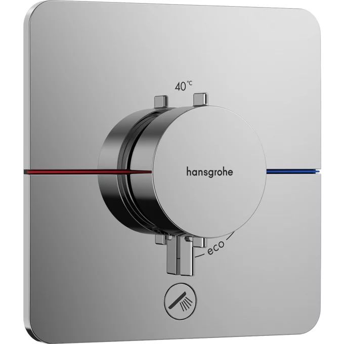 Baterie dus termostatata incastrata Hansgrohe ShowerSelect Comfort Q 1 functie si iesire suplimentara