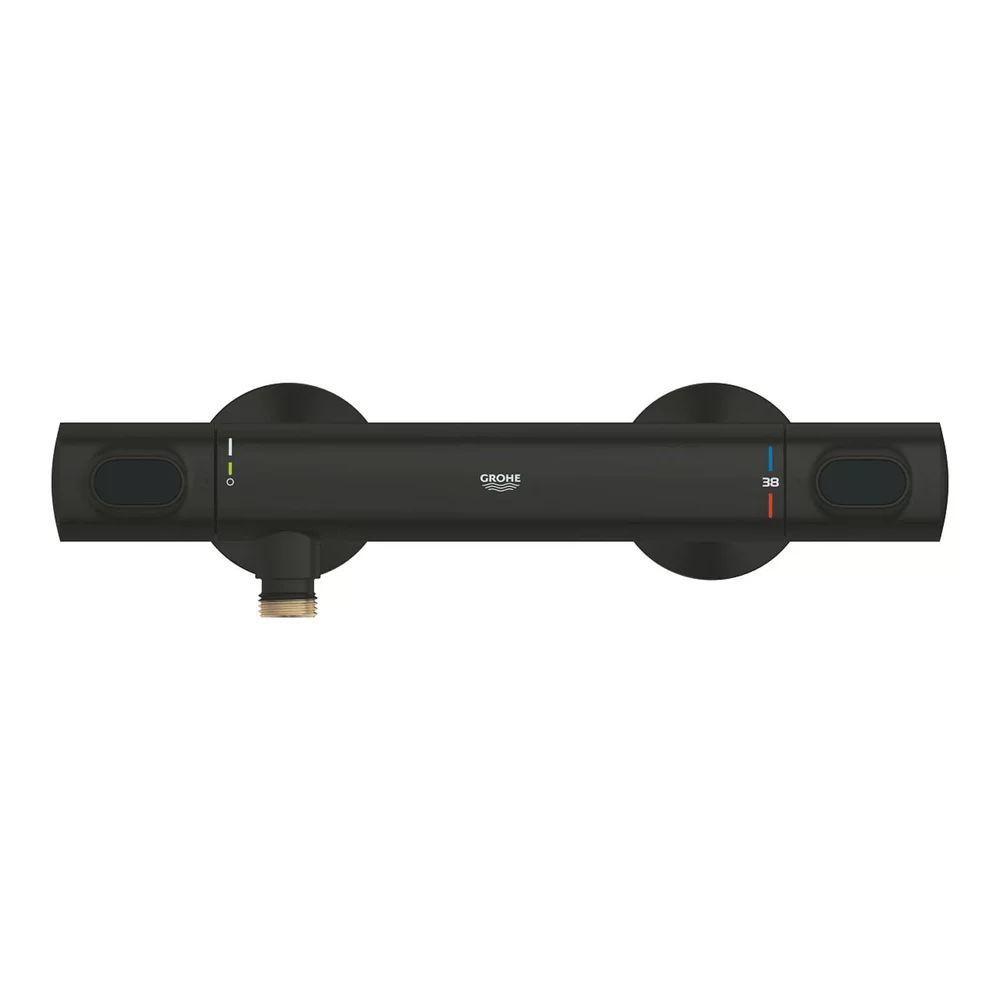 Baterie dus termostatata negru mat Grohe Grohtherm 500