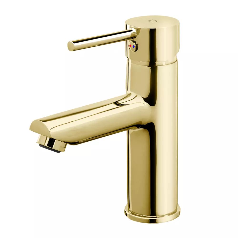 Baterie lavoar FDesign Flusso monocomanda auriu lucios