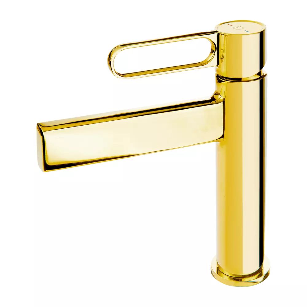 Baterie lavoar FDesign Zaffiro monocomanda auriu lucios