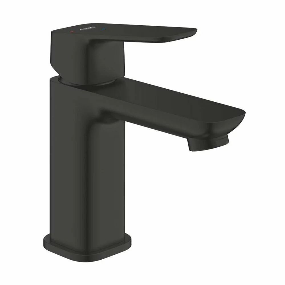 Baterie lavoar Grohe Cubeo S monocomanda finisaj negru mat cu ventil Push-Open