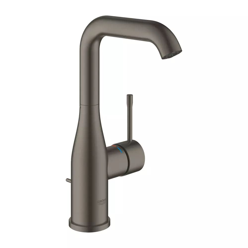 Baterie lavoar Grohe Essence L cu ventil Pop-Up antracit periat Hard Graphite