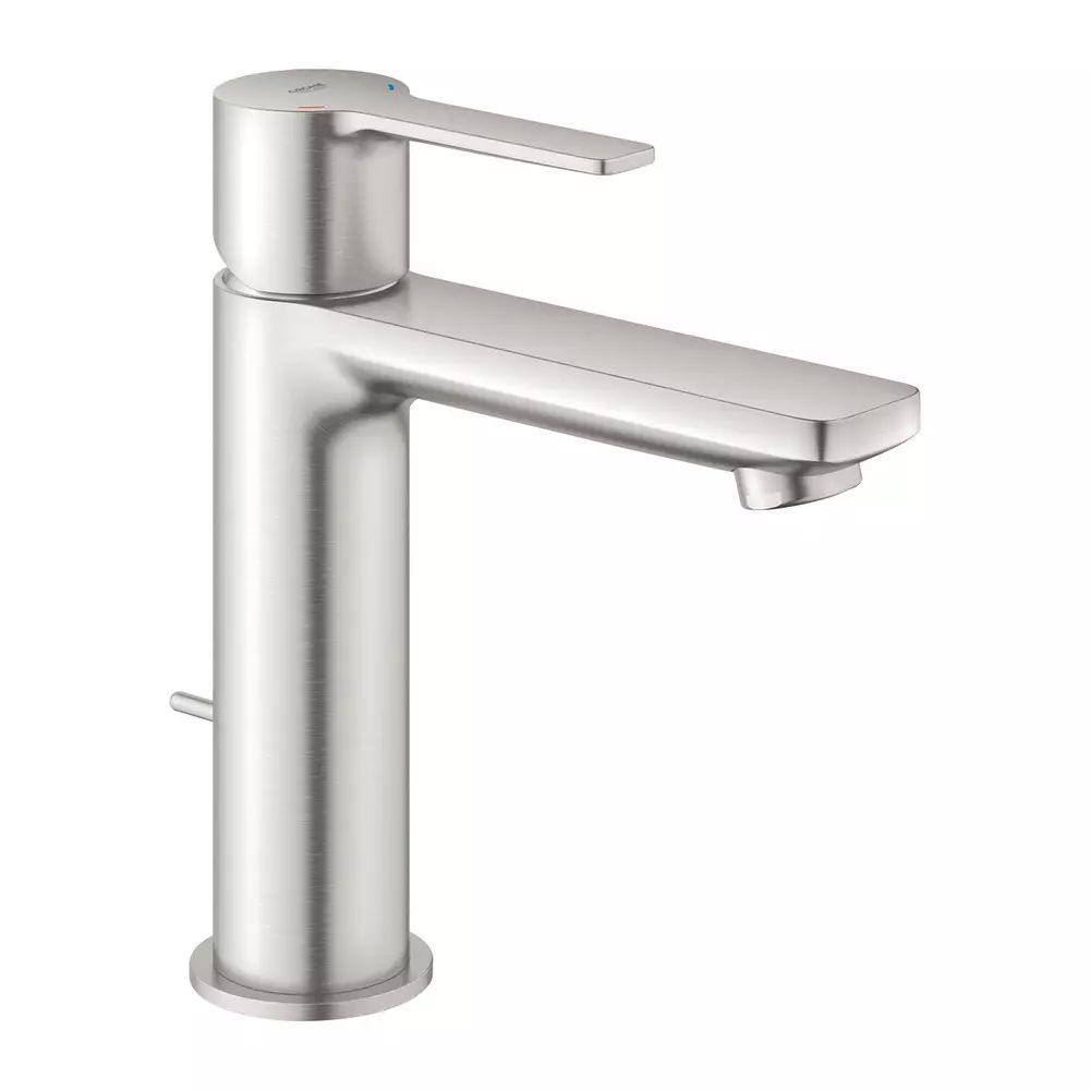 Baterie lavoar Grohe Lineare marimea S crom periat Supersteel cu ventil Pop-Up