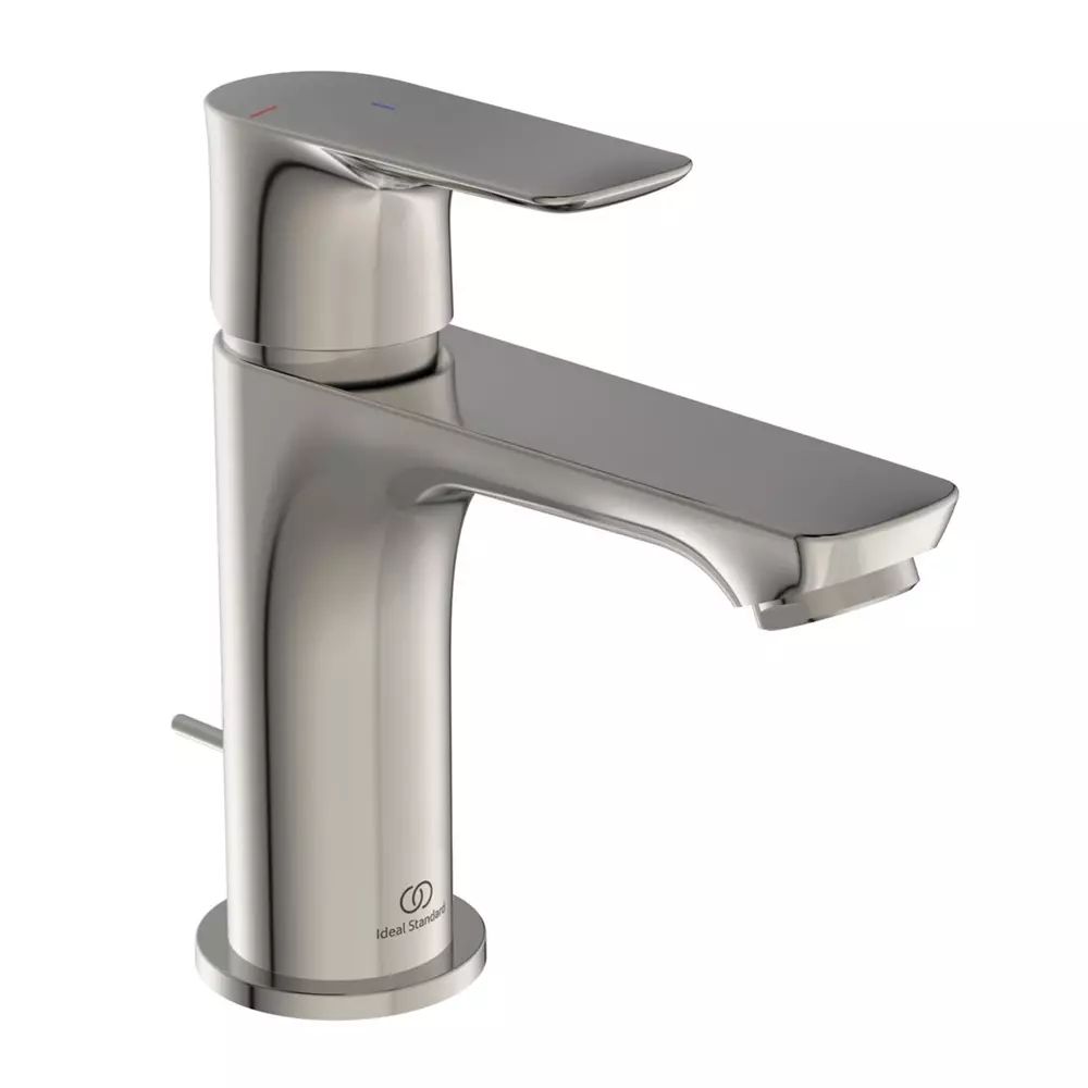 Baterie lavoar Ideal Standard Connect Air BlueStart argintiu Silver Storm cu ventil metalic