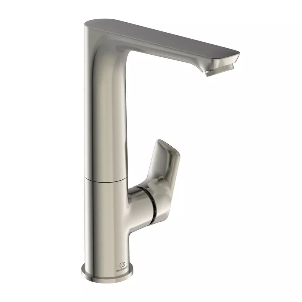 Baterie lavoar inalta Ideal Standard Connect Air argintiu Silver Storm cu pipa rotativa