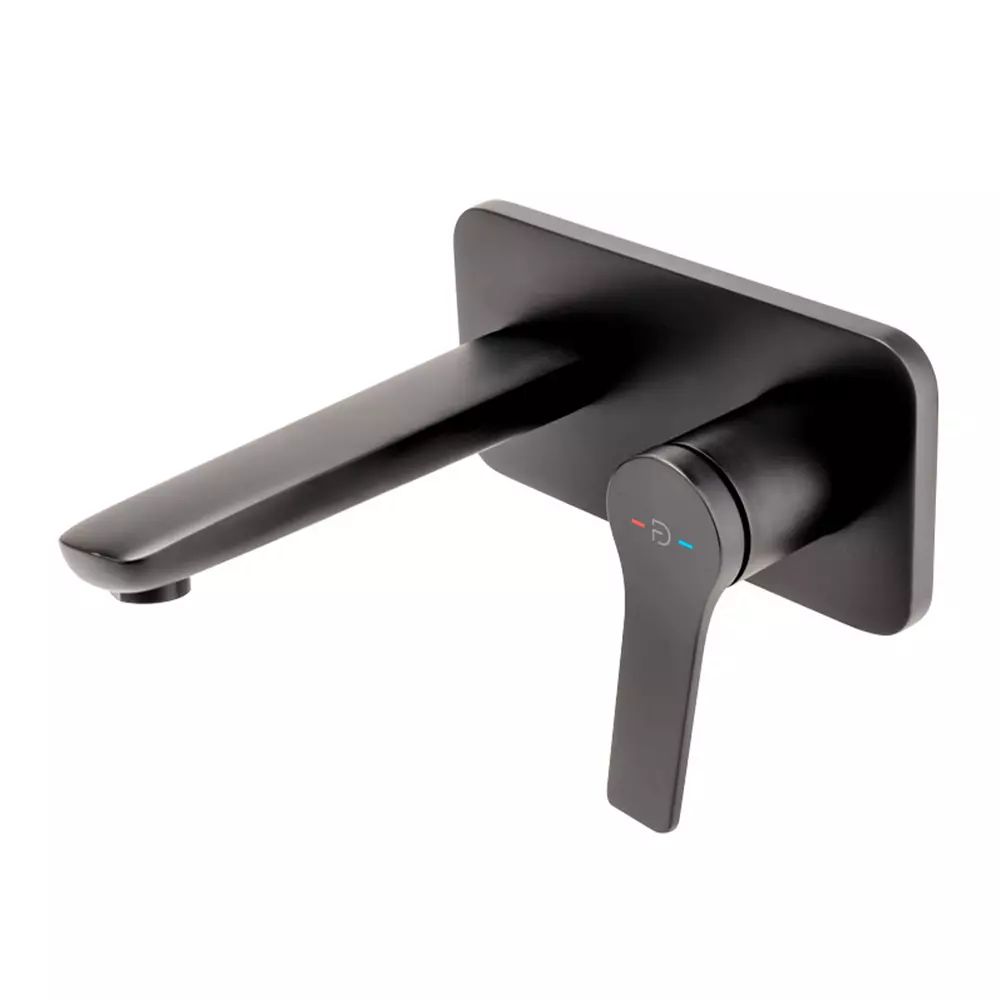 Baterie lavoar incastrata FDesign Seppia negru mat cu corp ingropat