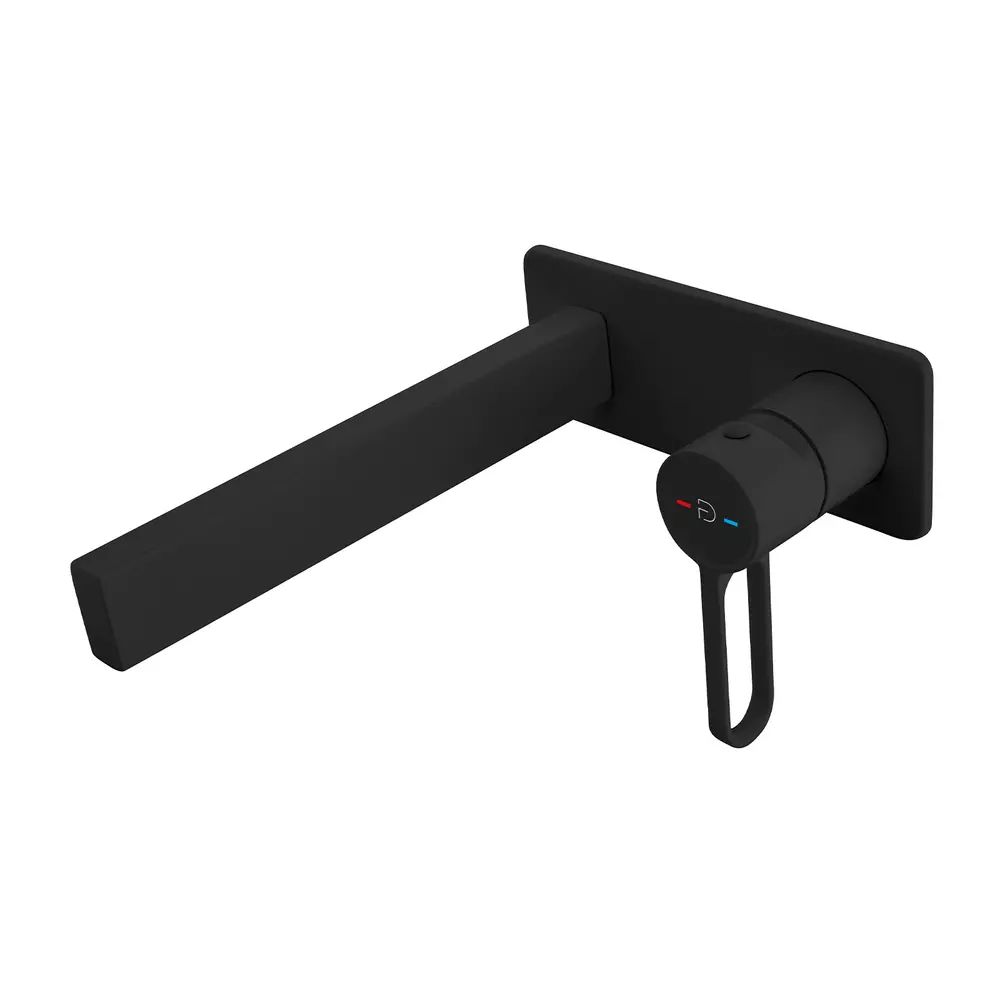 Baterie lavoar incastrata FDesign Zaffiro negru mat cu corp ingropat