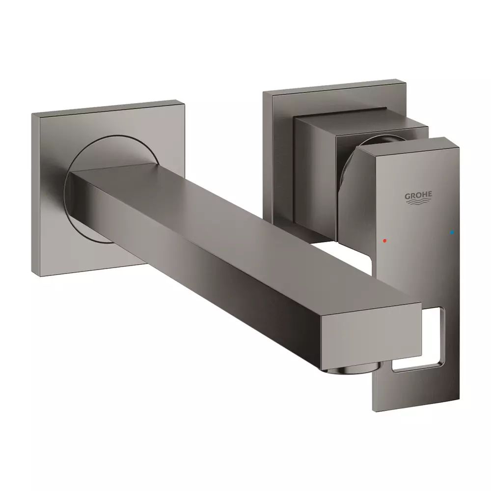Baterie lavoar incastrata Grohe Eurocube M antracit periat Hard Graphite fara corp ingropat