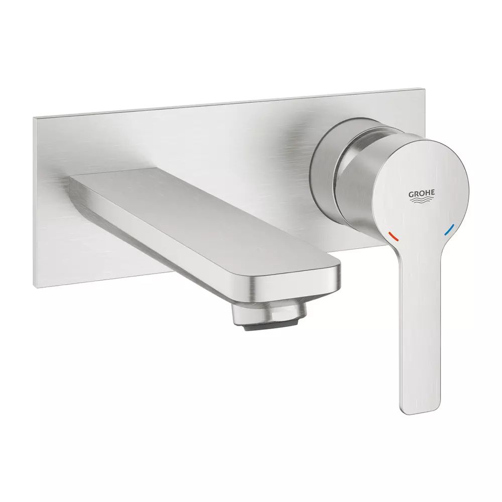 Baterie lavoar incastrata Grohe Lineare marimea M crom periat Supersteel fara corp ingropat