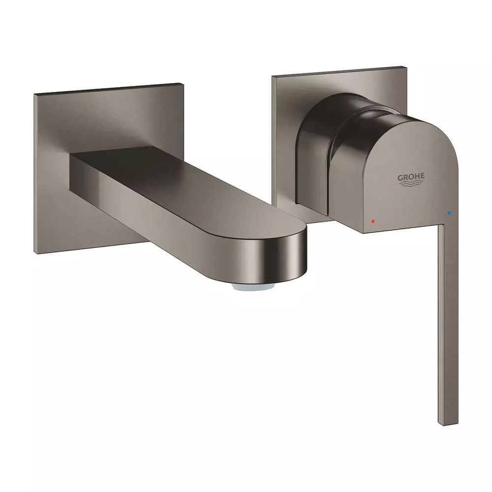 Baterie lavoar incastrata Grohe Plus M antracit periat Hard Graphite fara corp ingropat